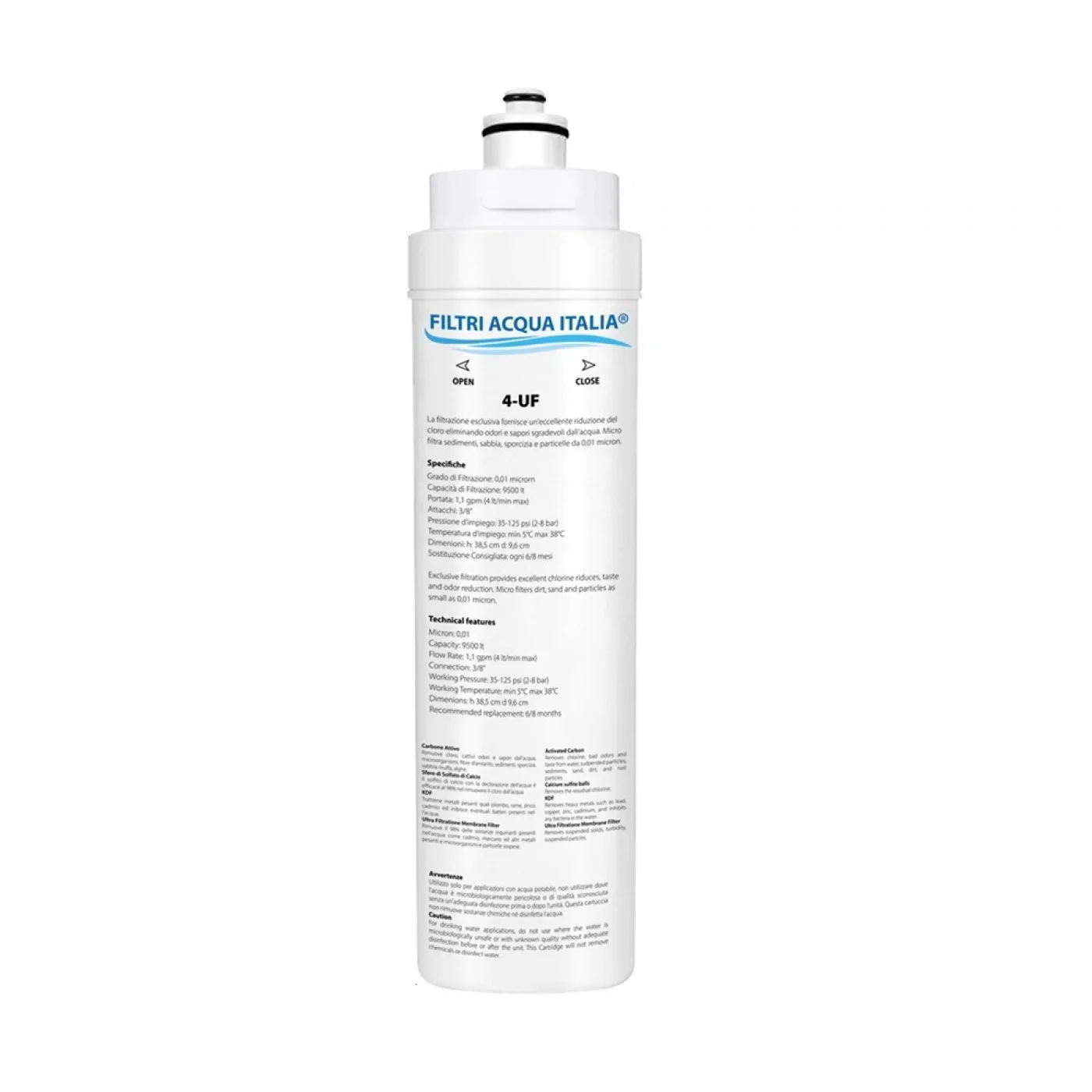 Kit Microfiltrazione Acqua 4-UF Filtri Acqua Italia® Kit Microfiltrazione Acqua 4-UF Filtri Acqua Italia®