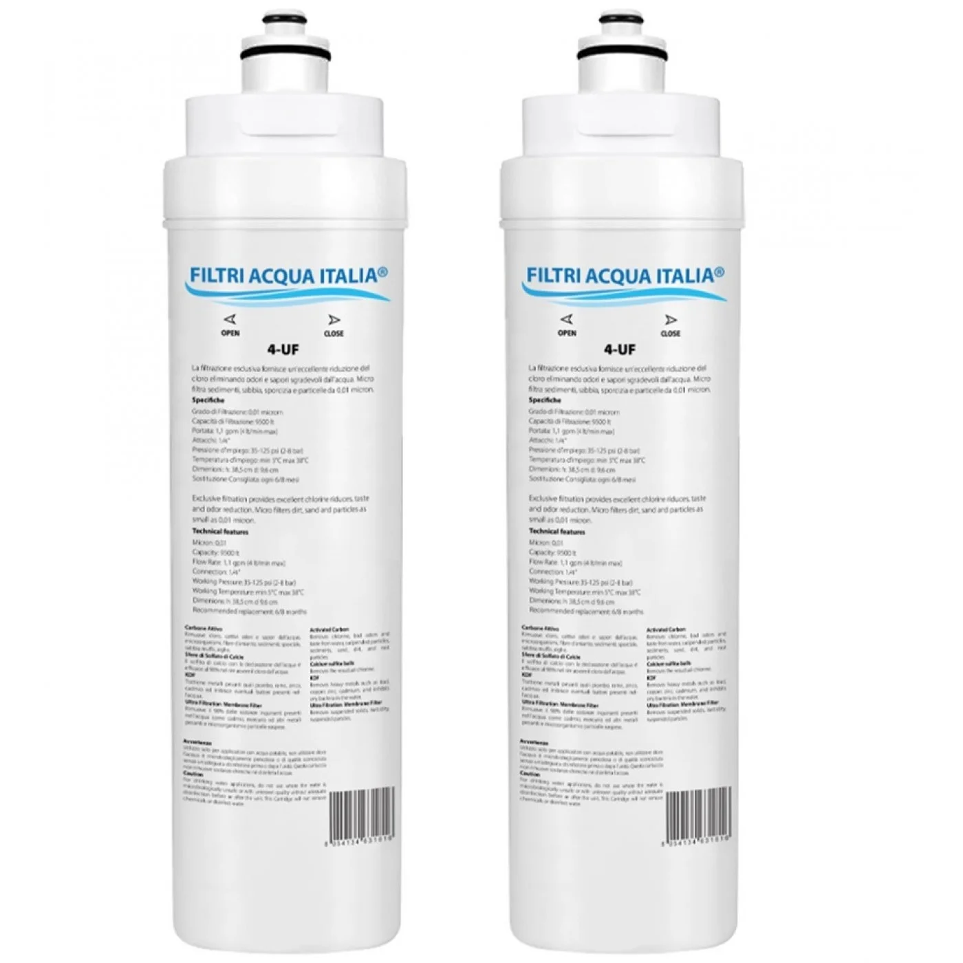 FILTRO ACQUA 4-UF Set 2 Pz. FILTRO ACQUA 4-UF Set 2 Pz.