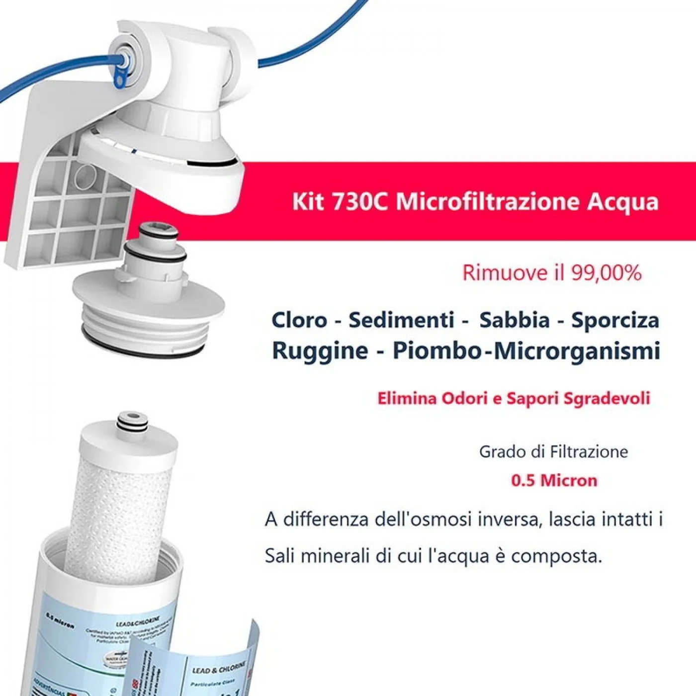 Kit Microfiltrazione Acqua di Filtri Acqua Italia® Kit Microfiltrazione Acqua di Filtri Acqua Italia®