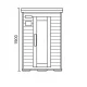 SAUNA INFRAROSSI 120 X 115 COOL PER 2 PERSONE CON CROMOTERAPIA
