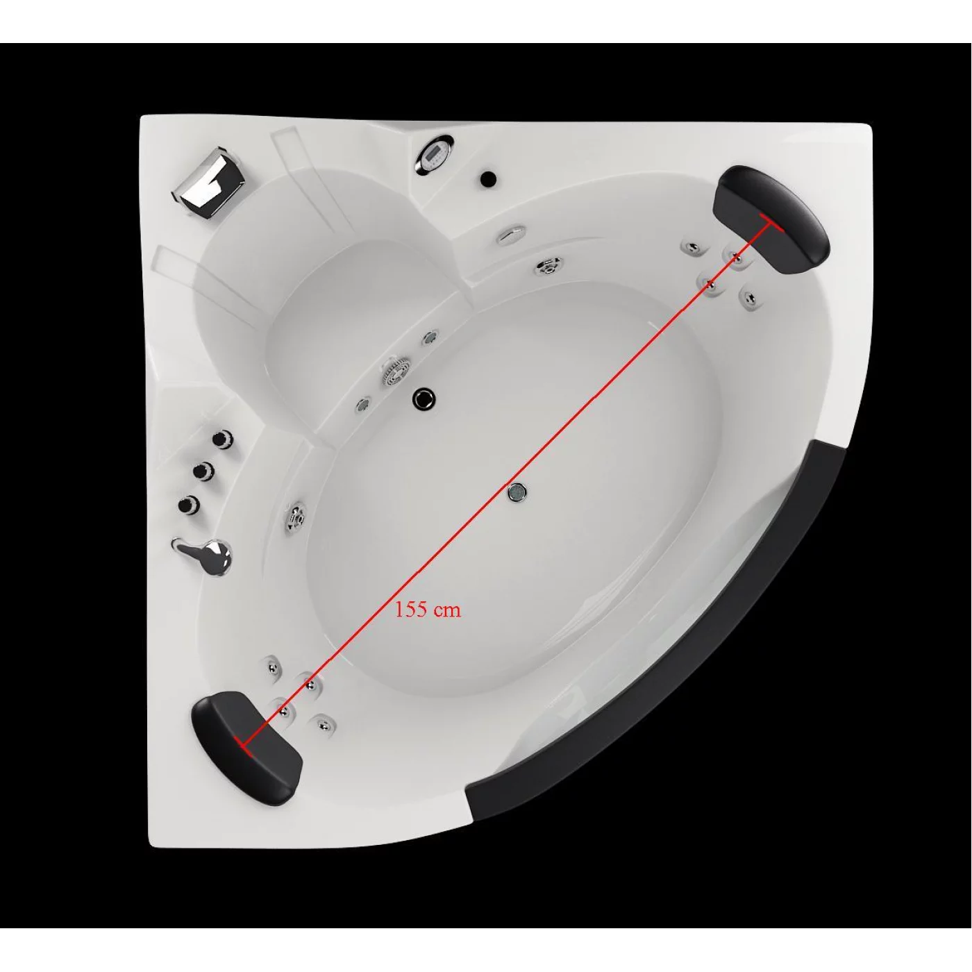 VASCA IDROMASSAGGIO 152X152X62 ANGOLARE DYBALA VASCA IDROMASSAGGIO 152X152X62 ANGOLARE DYBALA