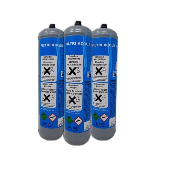 Bombola Co2 600 grammi usa e getta attacco 11 mm Set 3 Pezzi Bombola Co2 600 grammi usa e getta attacco 11 mm Set 3 Pezzi