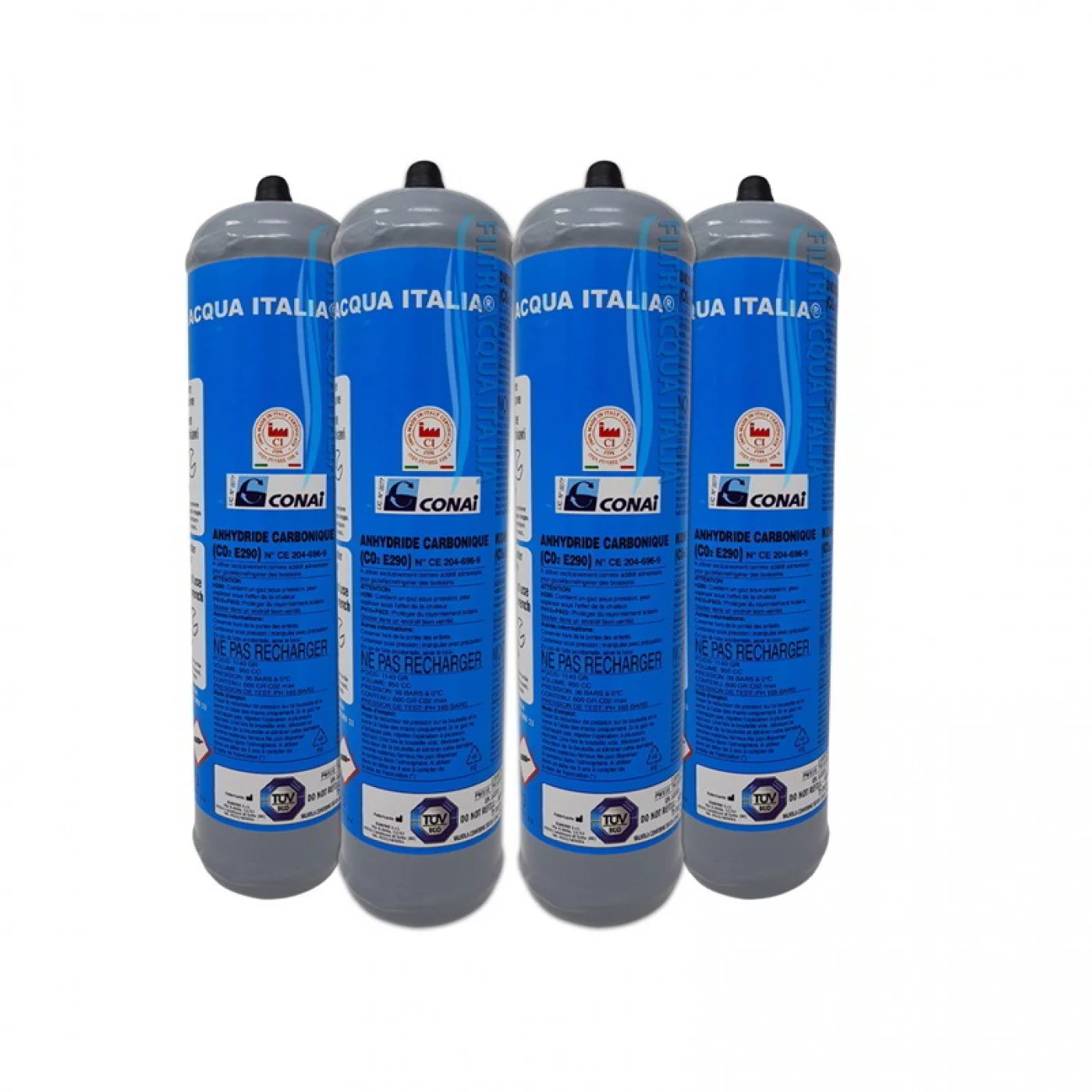 Bombola Co2 600 grammi usa e getta Set 4 Pezzi Bombola Co2 600 grammi usa e getta Set 4 Pezzi