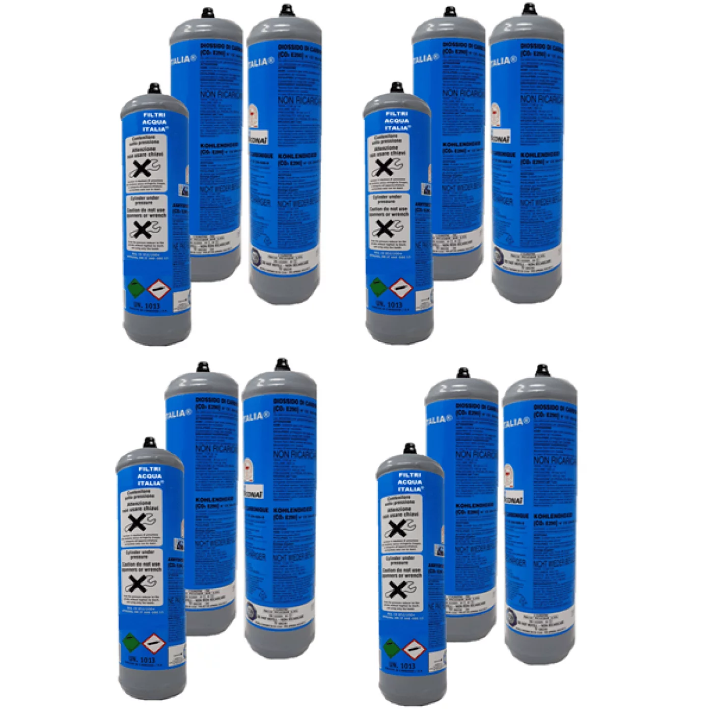 Bombola Co2 600 gr usa e getta Set 12 pezzi Bombola Co2 600 gr usa e getta Set 12 pezzi