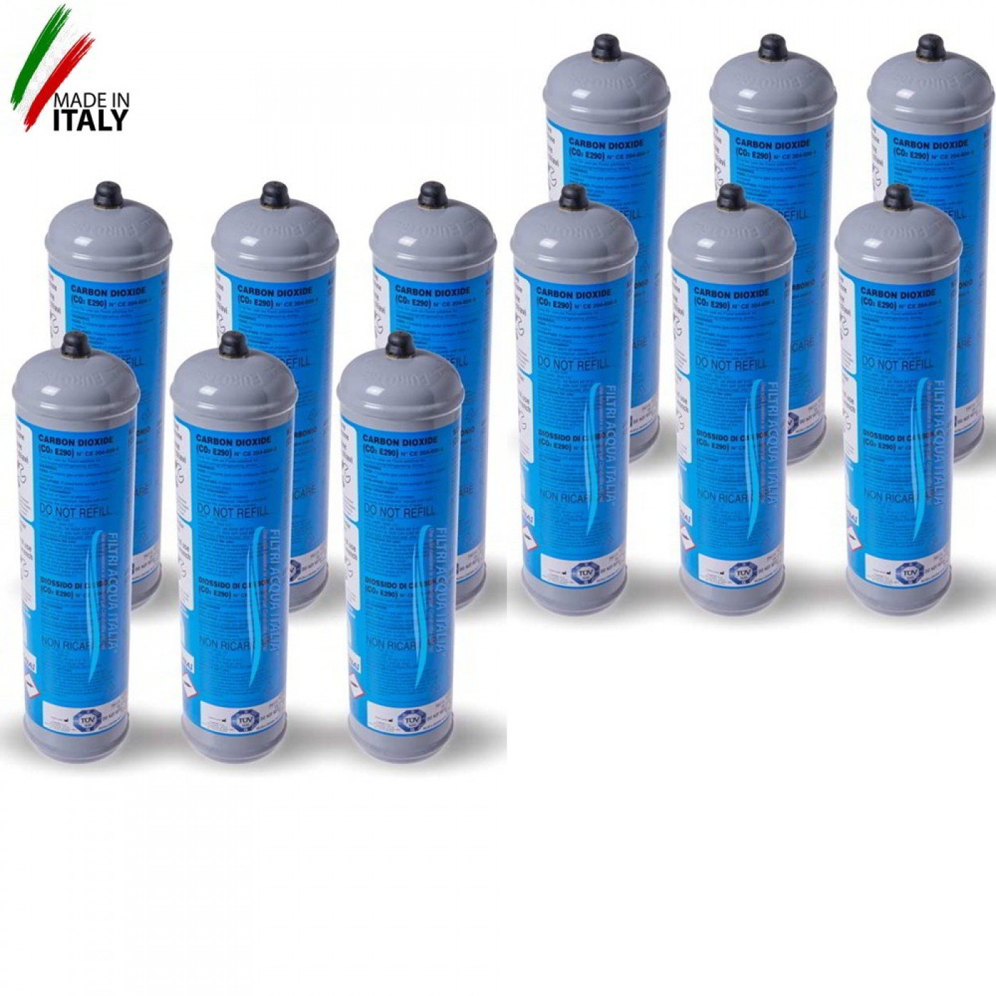 Bombola Co2 600 gr usa e getta Set 12 pezzi Bombola Co2 600 gr usa e getta Set 12 pezzi
