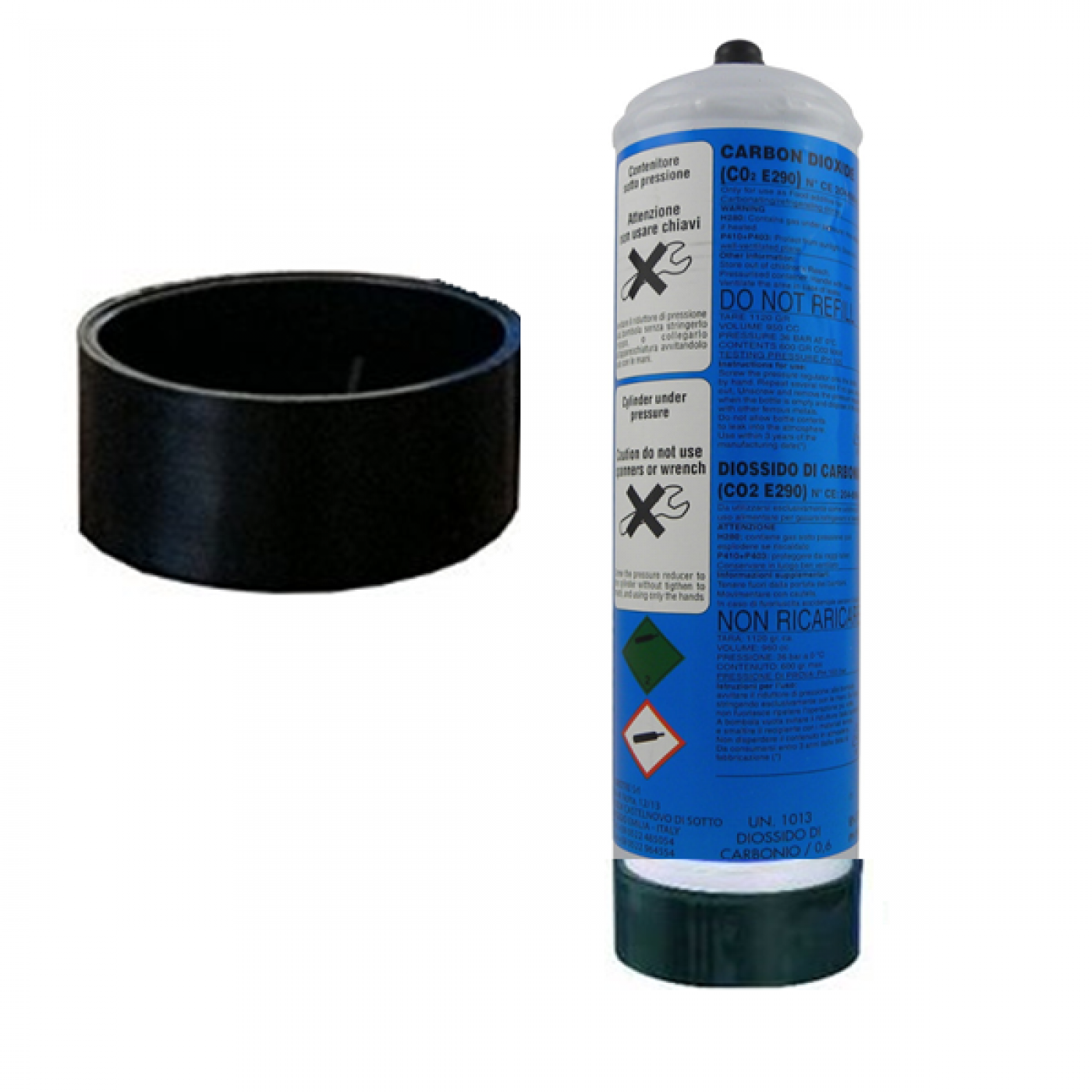 SOTTO FONDO PER BOMBOLE CO2 USA E GETTA 600 GR.E290 SOTTO FONDO PER BOMBOLE CO2 USA E GETTA 600 GR.E290
