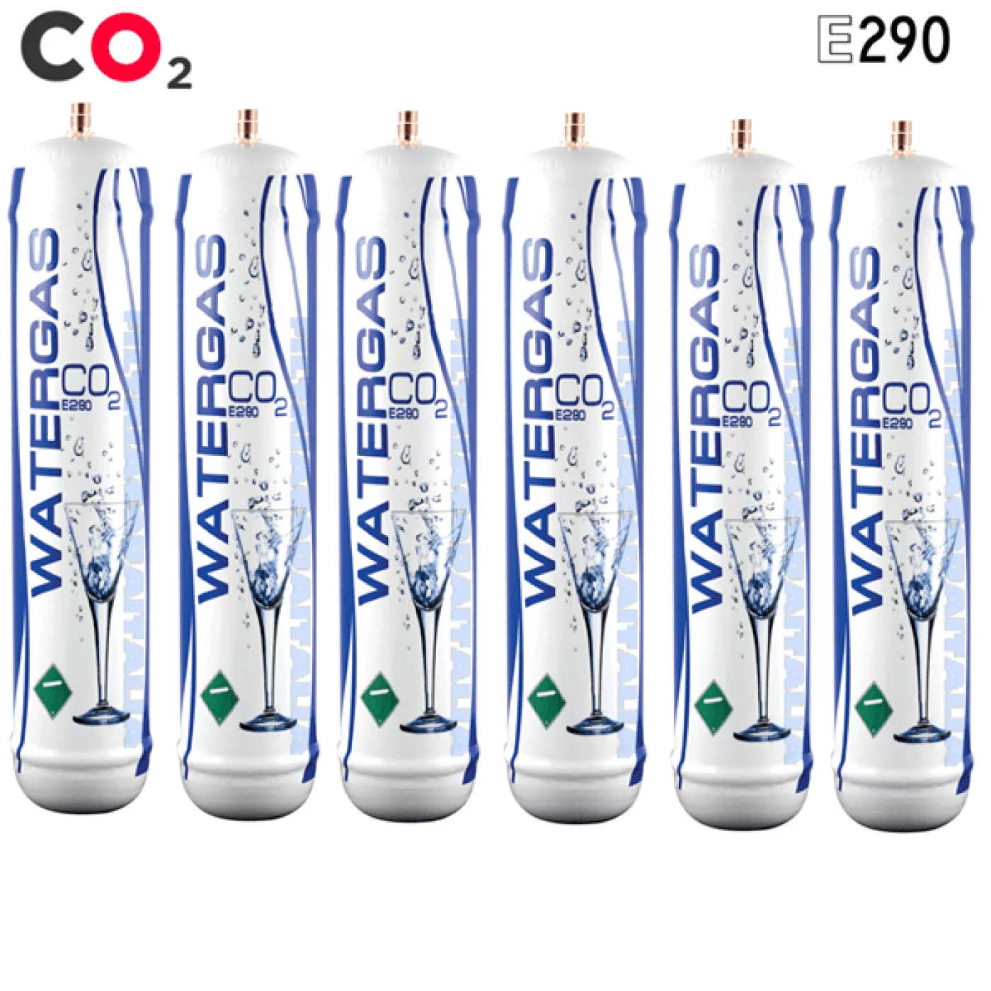 BOMBOLA CO2 ALIMENTARE E290 600 gr. Usa e Getta Attacco 11 mm SET 6 Pezzi BOMBOLA CO2 ALIMENTARE E290 600 gr. Usa e Getta Attacco 11 mm SET 6 Pezzi