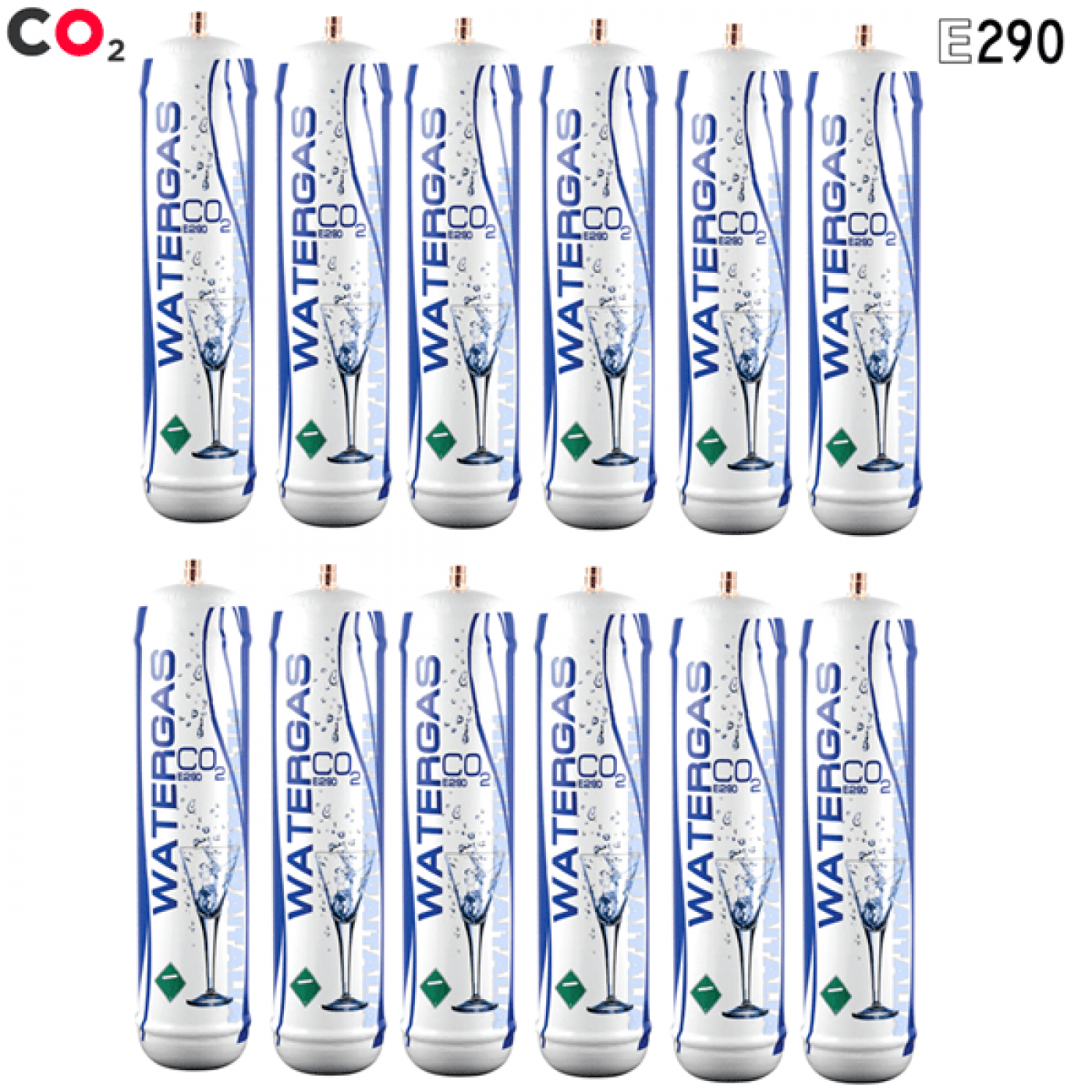 BOMBOLA CO2 ALIMENTARE E290 600 gr. Usa e Getta Attacco 11 mm SET 12 Pezzi BOMBOLA CO2 ALIMENTARE E290 600 gr. Usa e Getta Attacco 11 mm SET 12 Pezzi