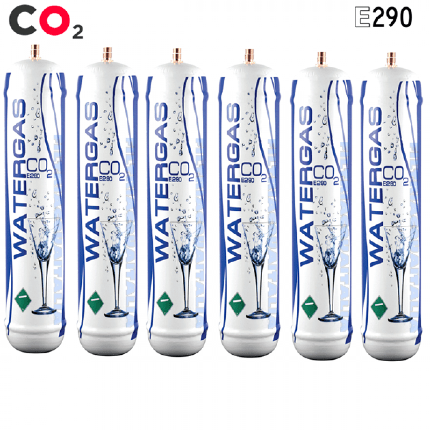 BOMBOLA CO2 ALIMENTARE E290 600 gr. Usa e Getta Attacco 11 mm SET 6 Pezzi BOMBOLA CO2 ALIMENTARE E290 600 gr. Usa e Getta Attacco 11 mm SET 6 Pezzi