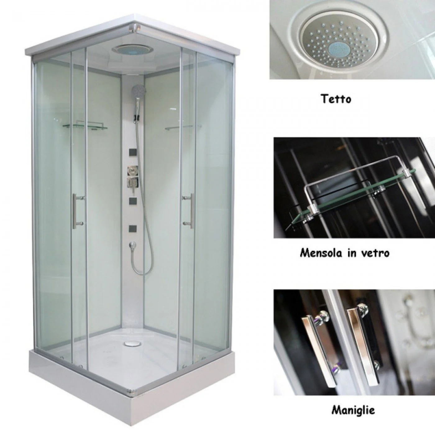 BOX DOCCIA IDROMASSAGGIO 80 X 80 CL05 Quick Line BOX DOCCIA IDROMASSAGGIO 80 X 80 CL05 Quick Line