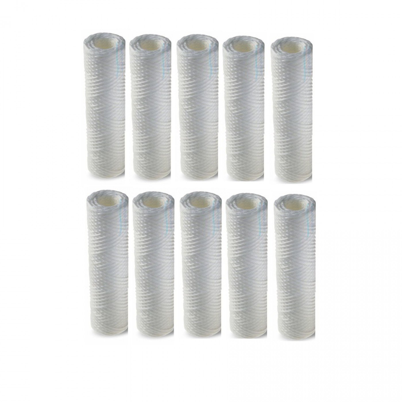 Cartuccia Filtrante Filo Avvolto 10' Pollici micron 5 Set 10 Pezzi Cartuccia Filtrante Filo Avvolto 10' Pollici micron 5 Set 10 Pezzi