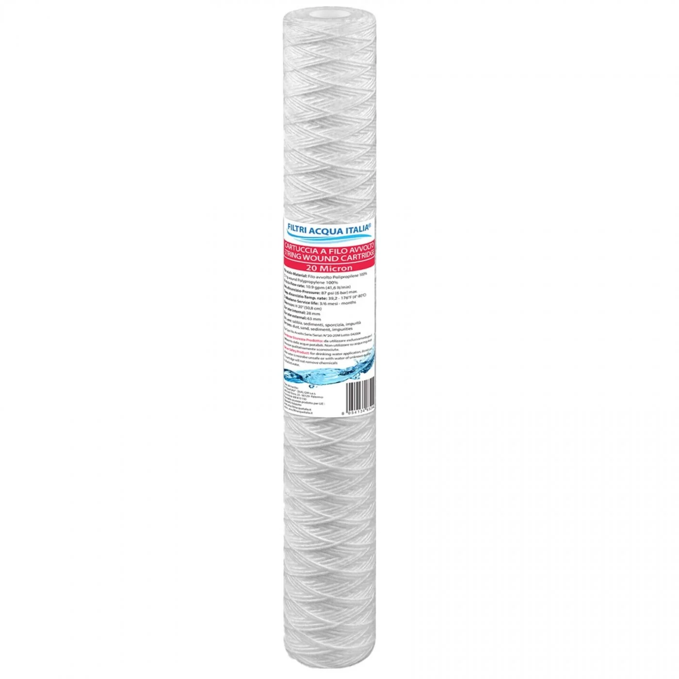 Cartuccia a Filo Avvolto 5 Micron 20