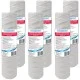 CARTUCCIA A FILO AVVOLTO 10 Pollici micron 50 Set 6 Pezzi
