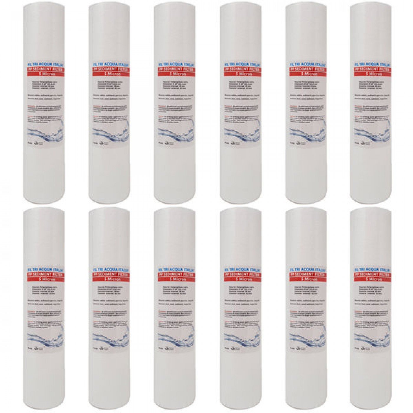 CARTUCCIA POLIPROPILENE 10" micron 5 Set 12 Pezzi CARTUCCIA POLIPROPILENE 10" micron 5 Set 12 Pezzi