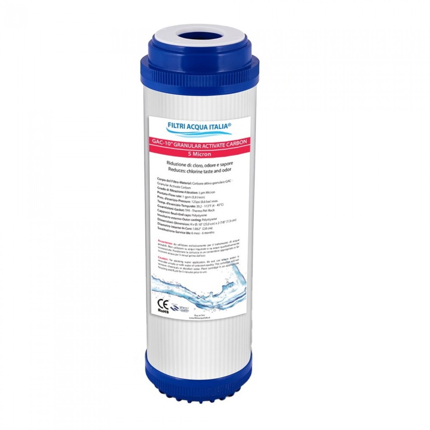 Kit Filtri Osmosi Inversa 10 Pollici: Ricambi per Depuratori Acqua Set 4 Pz