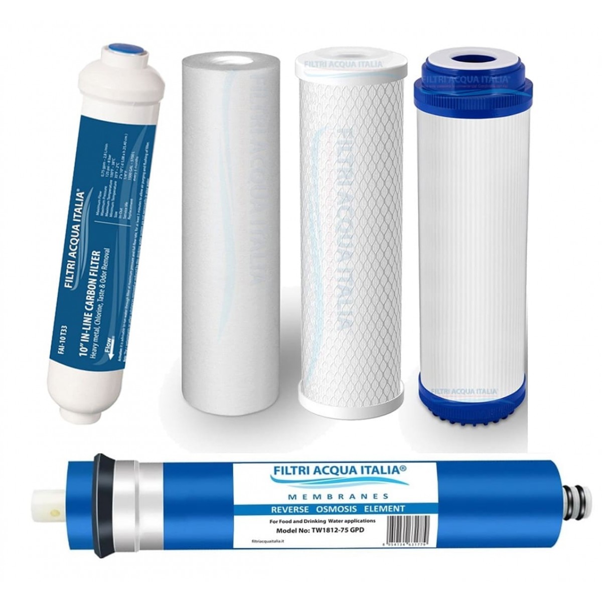 Filtri Acqua Italia Sedimentfilter 10 Zoll - 5 Mikron Inline-Filter Für Wasseraufbereitung