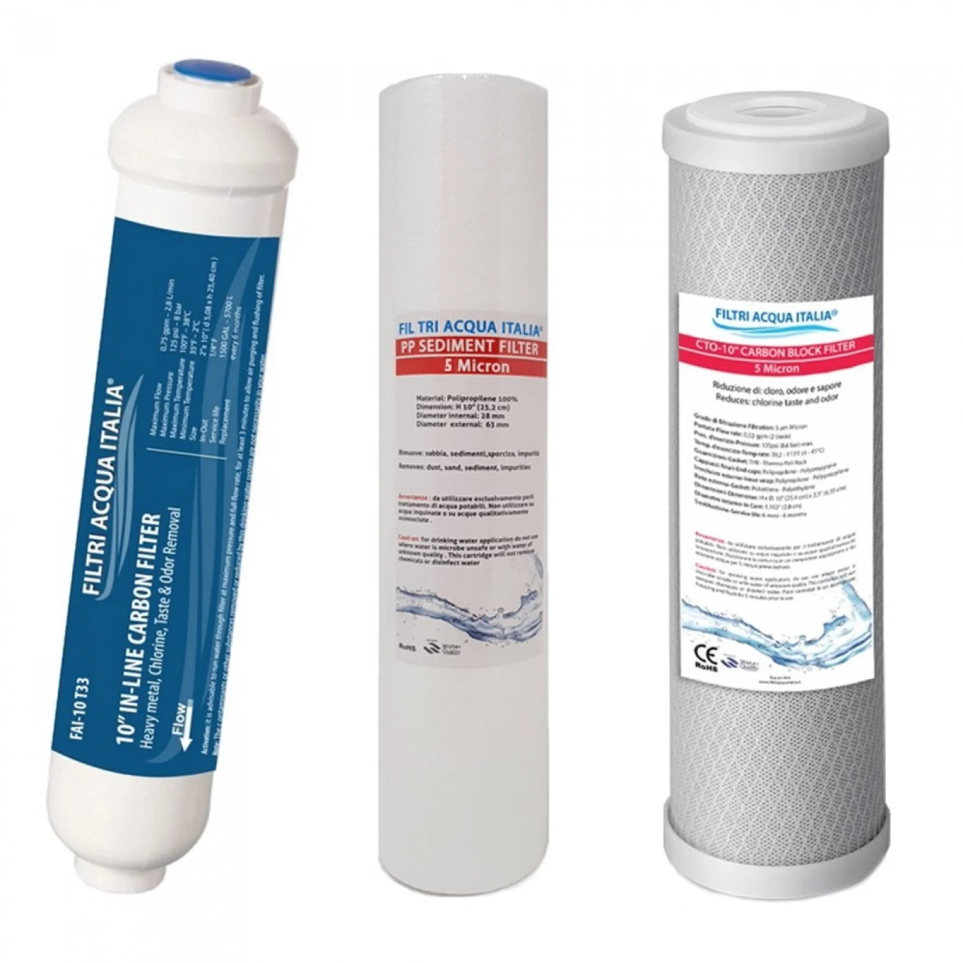 Filtri 10 Pollici per Osmosi Inversa: Filtri Depuratori d'Acqua Filtri 10 Pollici per Osmosi Inversa: Filtri Depuratori d'Acqua