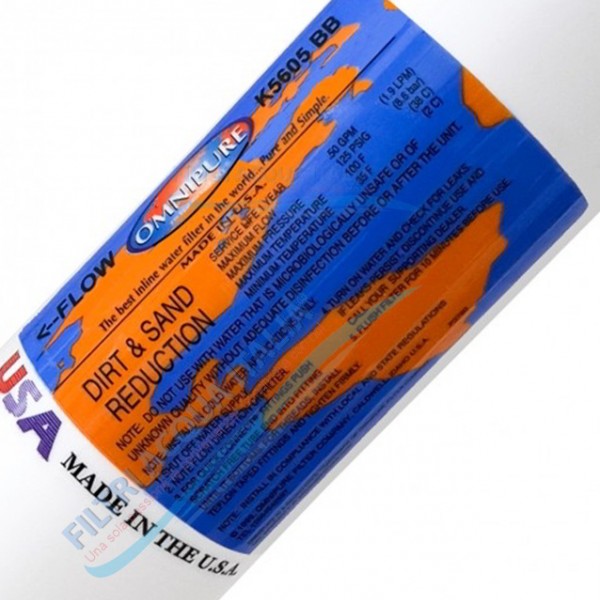 FILTRO OMNIPURE IN LINE 2,5 X 12" SEDIMENTI FILTRO OMNIPURE IN LINE 2,5 X 12" SEDIMENTI