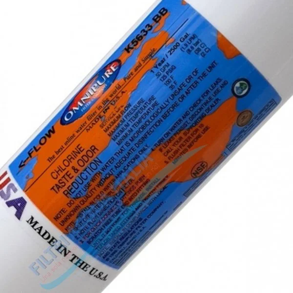 FILTRO OMNIPURE IN LINE 2,5 X 12" CARBONE K5633BB