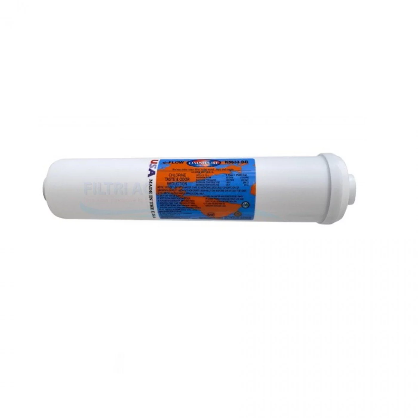 FILTRO OMNIPURE IN LINE 2,5 X 12" CARBONE K5633BB FILTRO OMNIPURE IN LINE 2,5 X 12" CARBONE K5633BB