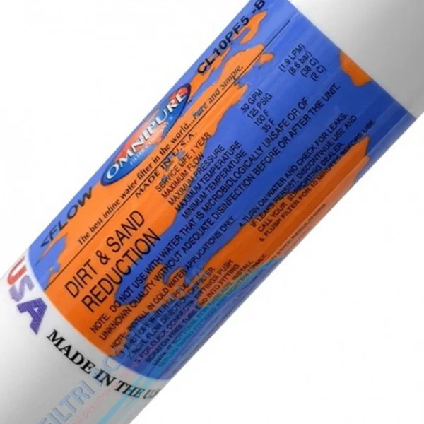 FILTRO OMNIPURE IN LINE 2 X 10"  SEDIMENTI CL10PF5-BB    