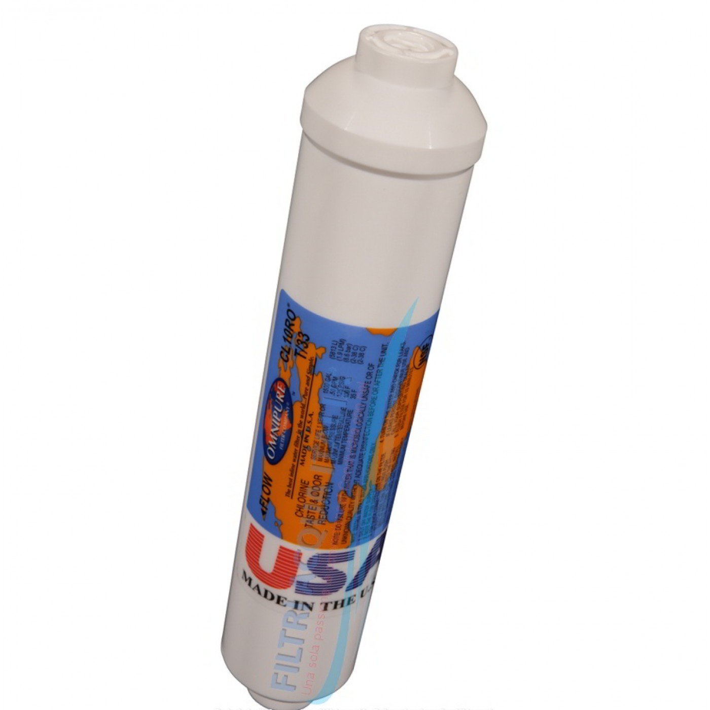 FILTRO PER ACQUA OMNIPURE IN LINE 2 X 10" A CARBONE CL10ROT33BB FILTRO PER ACQUA OMNIPURE IN LINE 2 X 10" A CARBONE CL10ROT33BB