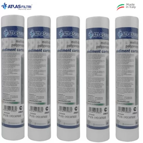 Cartuccia filtro acqua sedimenti scanalata da 5 micron 10x2.5 Cartuccia filtro acqua sedimenti scanalata da 5 micron 10x2.5