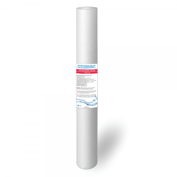 FILTRO ACQUA POLIPROPILENE 20" MICRON 1 FILTRO ACQUA POLIPROPILENE 20" MICRON 1