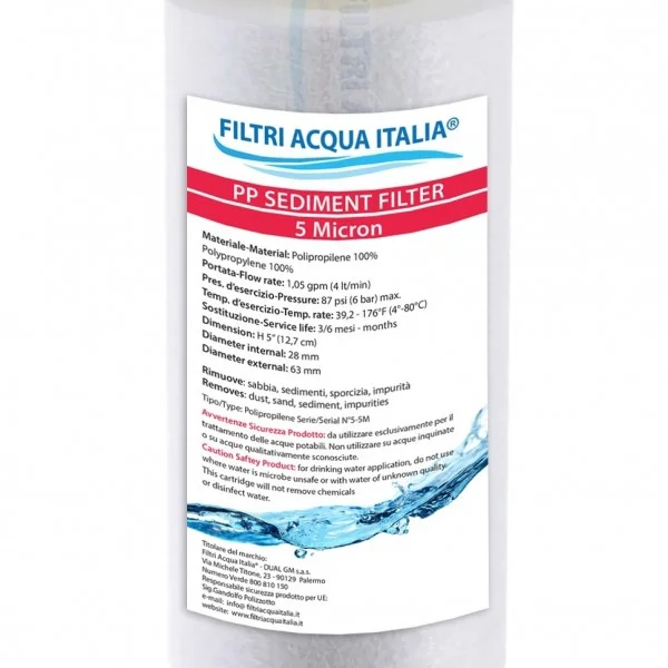 CARTUCCIA POLIPROPILENE 5" micron 5
