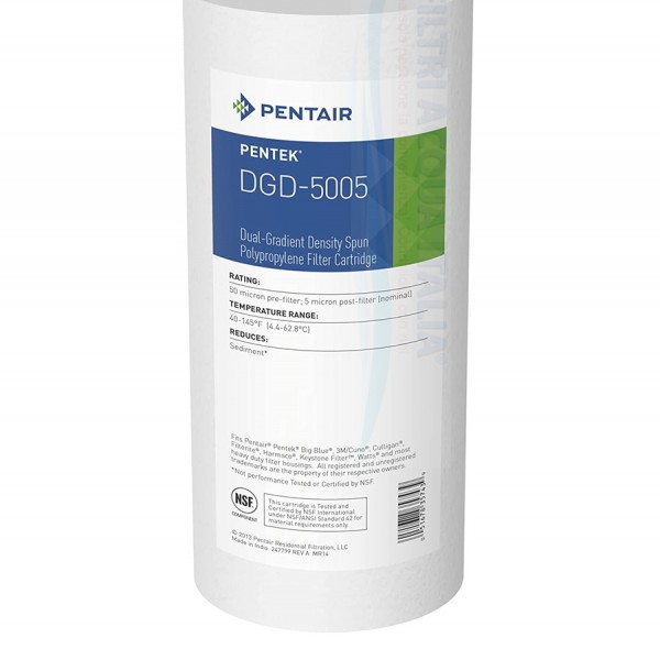CARTUCCIA POLIPROPILENE PENTEK DGD 10" BB 50/5 MICRON  CARTUCCIA POLIPROPILENE PENTEK DGD 10" BB 50/5 MICRON