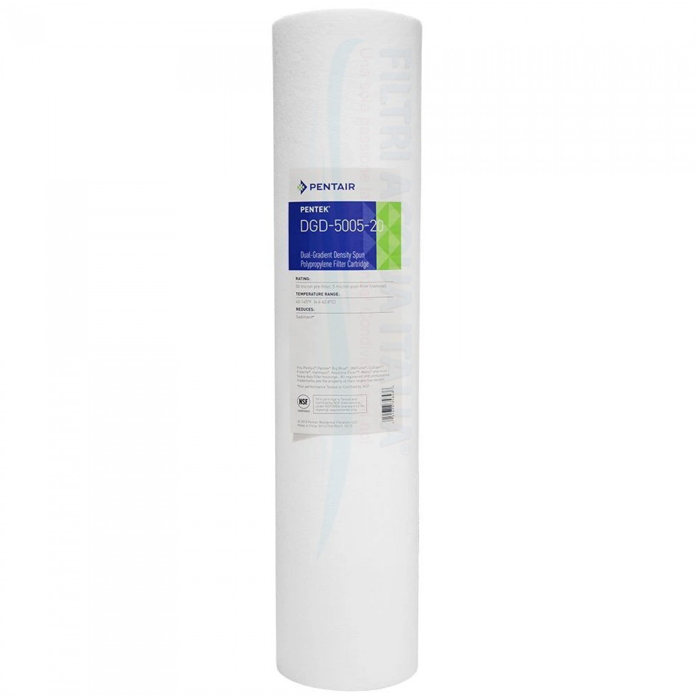 CARTUCCIA POLIPROPILENE PENTEK DGD 20" BB 50/5 MICRON CARTUCCIA POLIPROPILENE PENTEK DGD 20" BB 50/5 MICRON