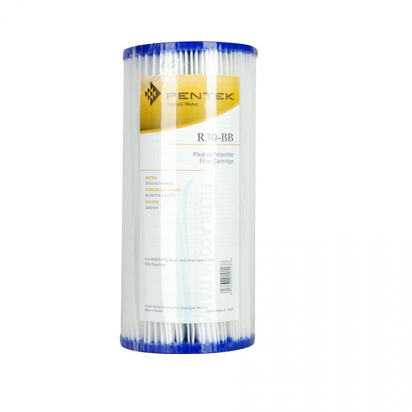 CARTUCCIA LAVABILE PENTEK R30 BB 10 Pollici Micron 30 CARTUCCIA LAVABILE PENTEK R30 BB 10 Pollici Micron 30