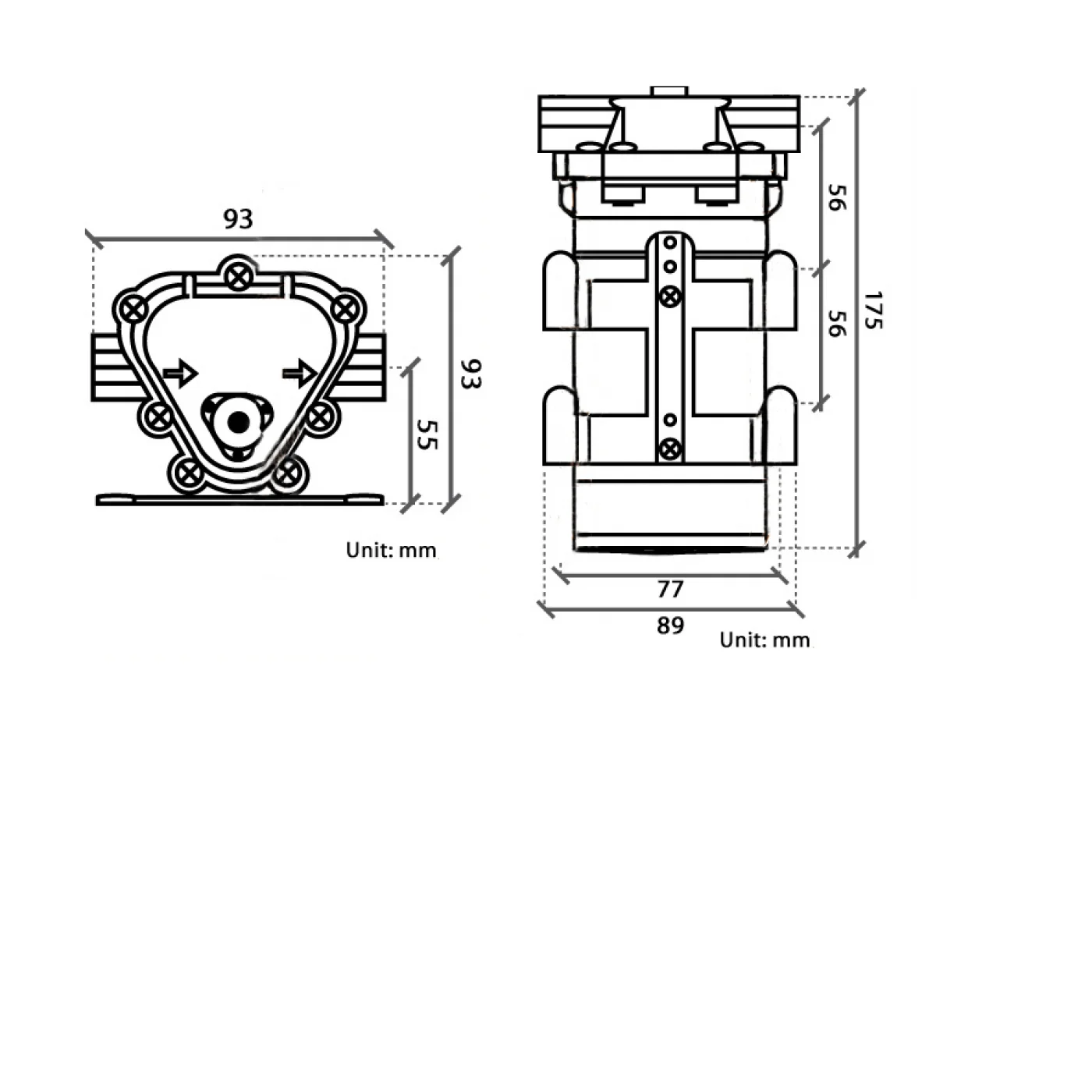 Pompa A Membrana Aquatec CDP 5900 Per Impianti Osmosi Inversa - 230V, 10 Bar, Attacchi 3/8", Portata 240L/h - Foto 2