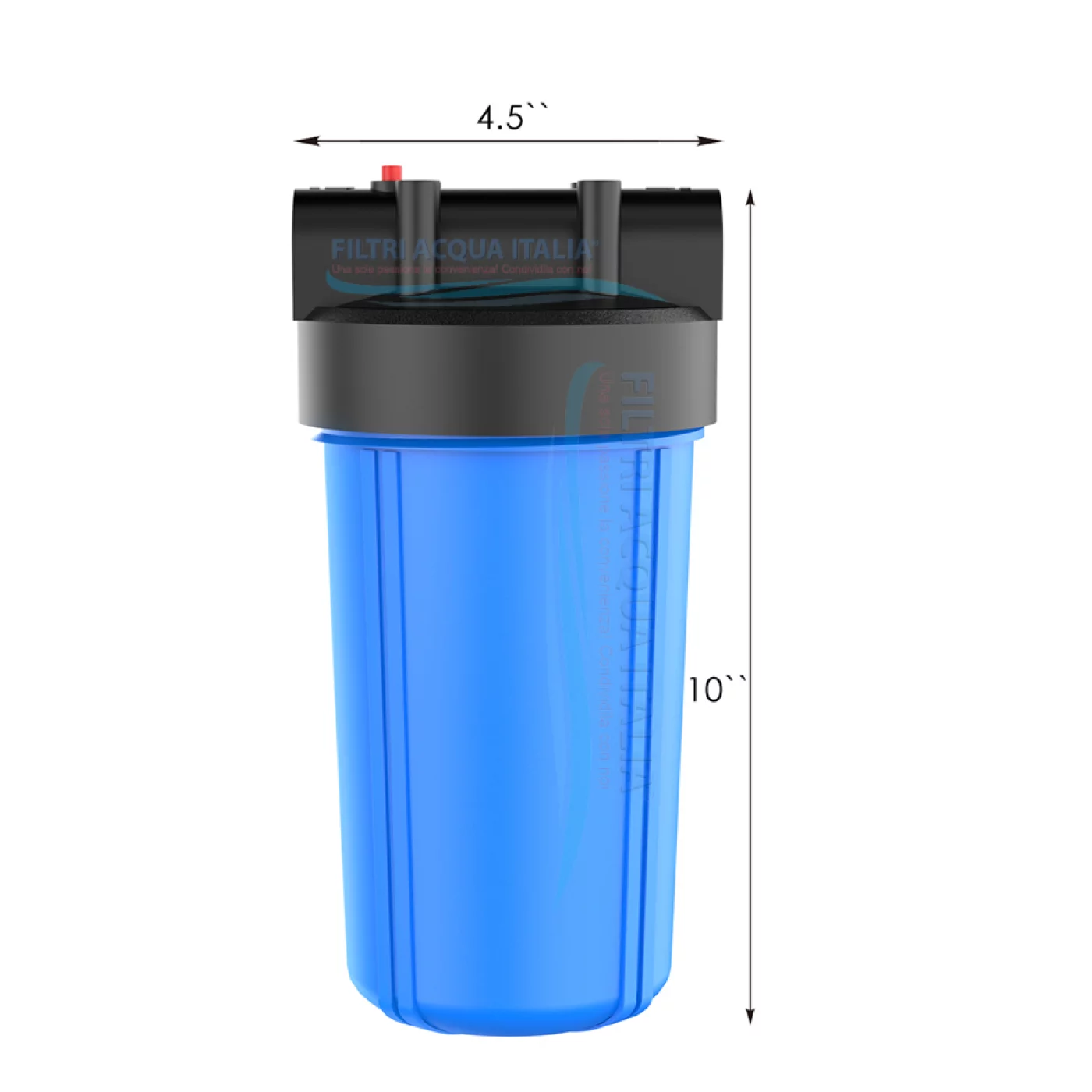 CONTENITORE FILTRO ACQUA BIG BLU 10" IN-OUT 3/4" CONTENITORE FILTRO ACQUA BIG BLU 10" IN-OUT 3/4"
