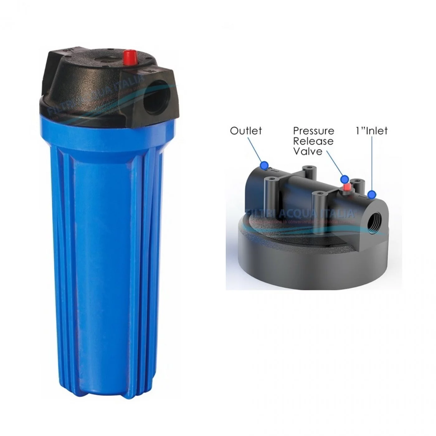 CONTENITORE PER FILTRO 10" ATTACCO 3/4 CONTENITORE PER FILTRO 10" ATTACCO 3/4