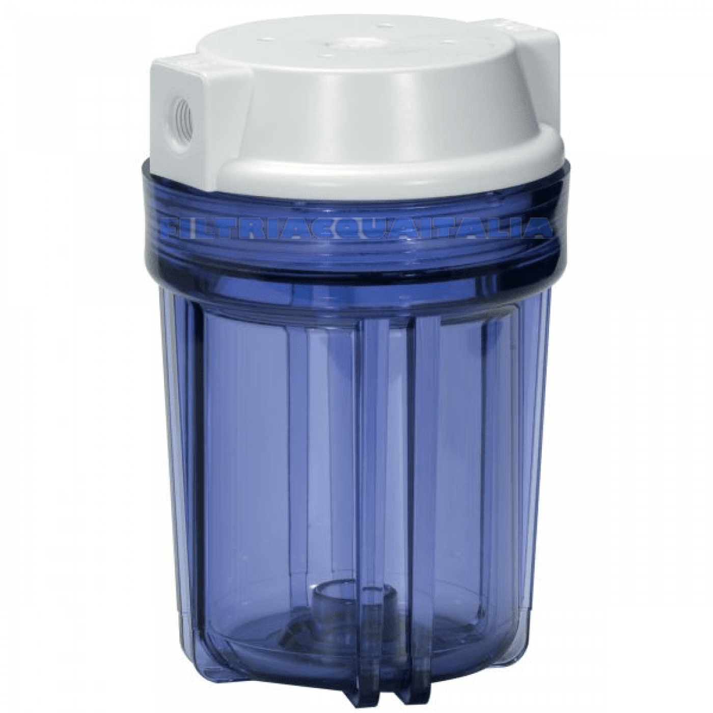CONTENITORE TRASPARENTE PER FILTRO 5" ATTACCO 1/4 CONTENITORE TRASPARENTE PER FILTRO 5" ATTACCO 1/4