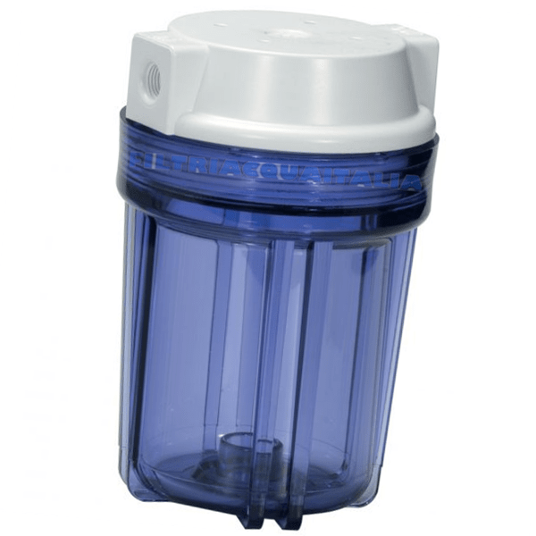 CONTENITORE TRASPARENTE PER FILTRO 5" ATTACCO 1/4 CONTENITORE TRASPARENTE PER FILTRO 5" ATTACCO 1/4