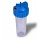 CONTENITORE TRASPARENTE 10" ATTACCO 3/4" CON STAFFA E CHIAVE PER FILTRO ACQUA