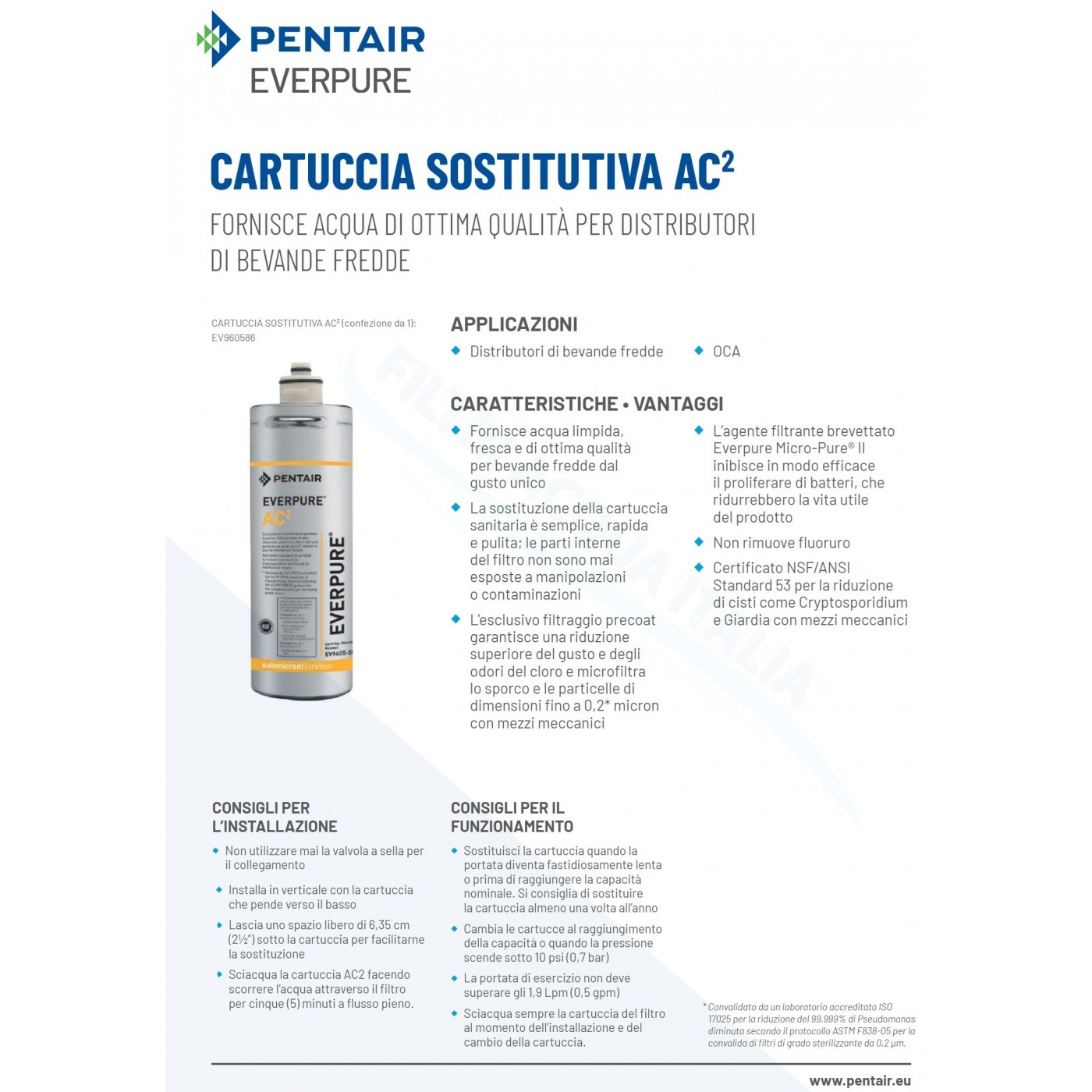 EVERPURE AC2 EV9605-80 sET 6 pZ EVERPURE AC2 EV9605-80 sET 6 pZ