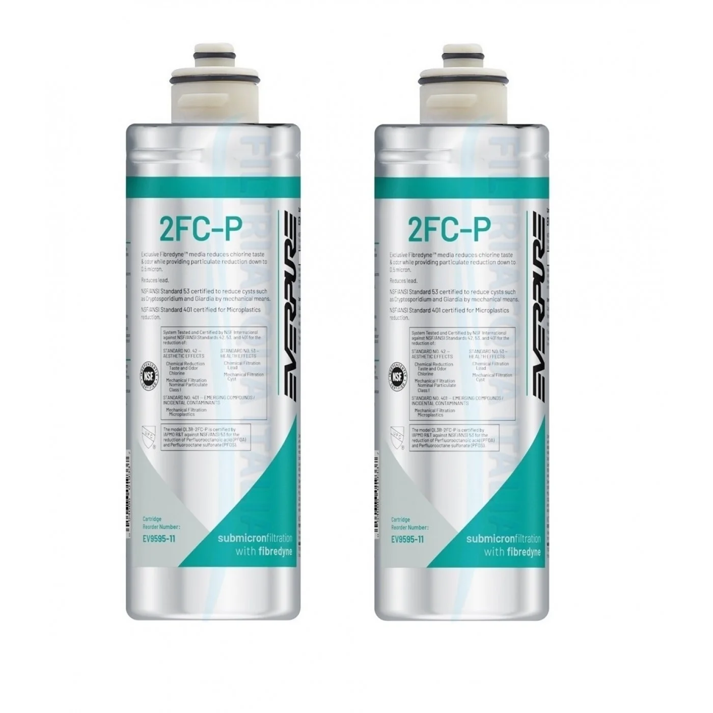 Everpure 2FC-P EV9595-11 Rimuove PFAS, Cloro e Microplastiche Set 2 Pezzi Everpure 2FC-P EV9595-11 Rimuove PFAS, Cloro e Microplastiche Set 2 Pezzi