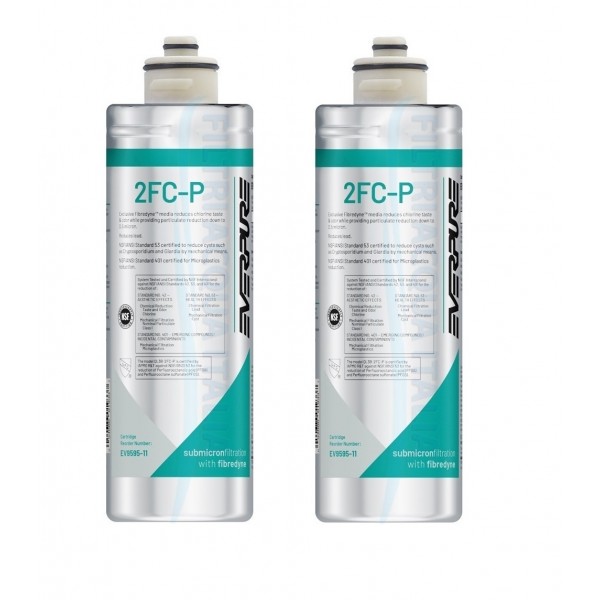 Everpure 2FC-P EV9595-11 Rimuove PFAS, Cloro e Microplastiche  Set 2 Pezzi Everpure 2FC-P EV9595-11 Rimuove PFAS, Cloro e Microplastiche  Set 2 Pezzi
