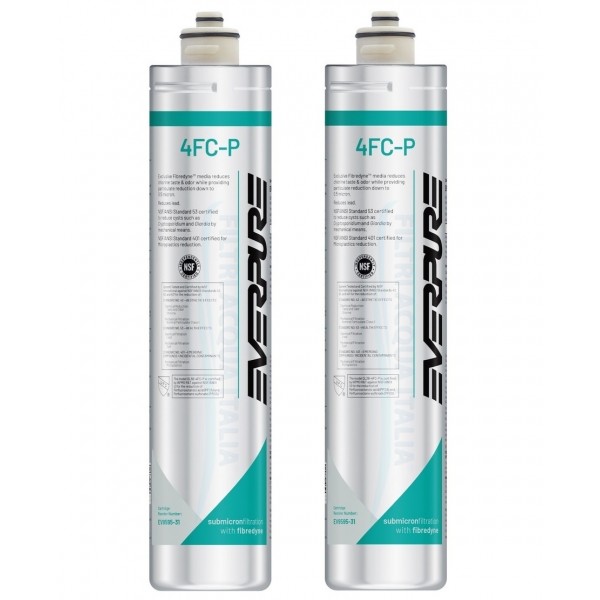 Everpure 4FC-P EV9595-31 Riduce PFAS, Cloro e Microplastiche Set 2 Pezzi   Everpure 4FC-P EV9595-31 Riduce PFAS, Cloro e Microplastiche Set 2 Pezzi