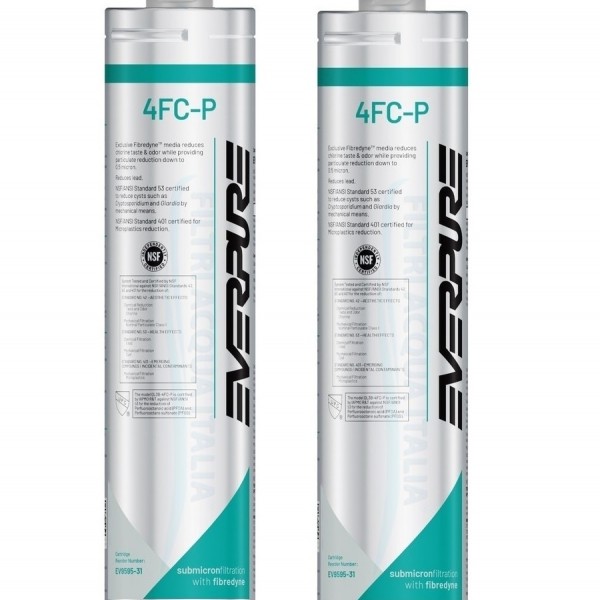 Everpure 4FC-P EV9595-31 Riduce PFAS, Cloro e Microplastiche Set 2 Pezzi   Everpure 4FC-P EV9595-31 Riduce PFAS, Cloro e Microplastiche Set 2 Pezzi
