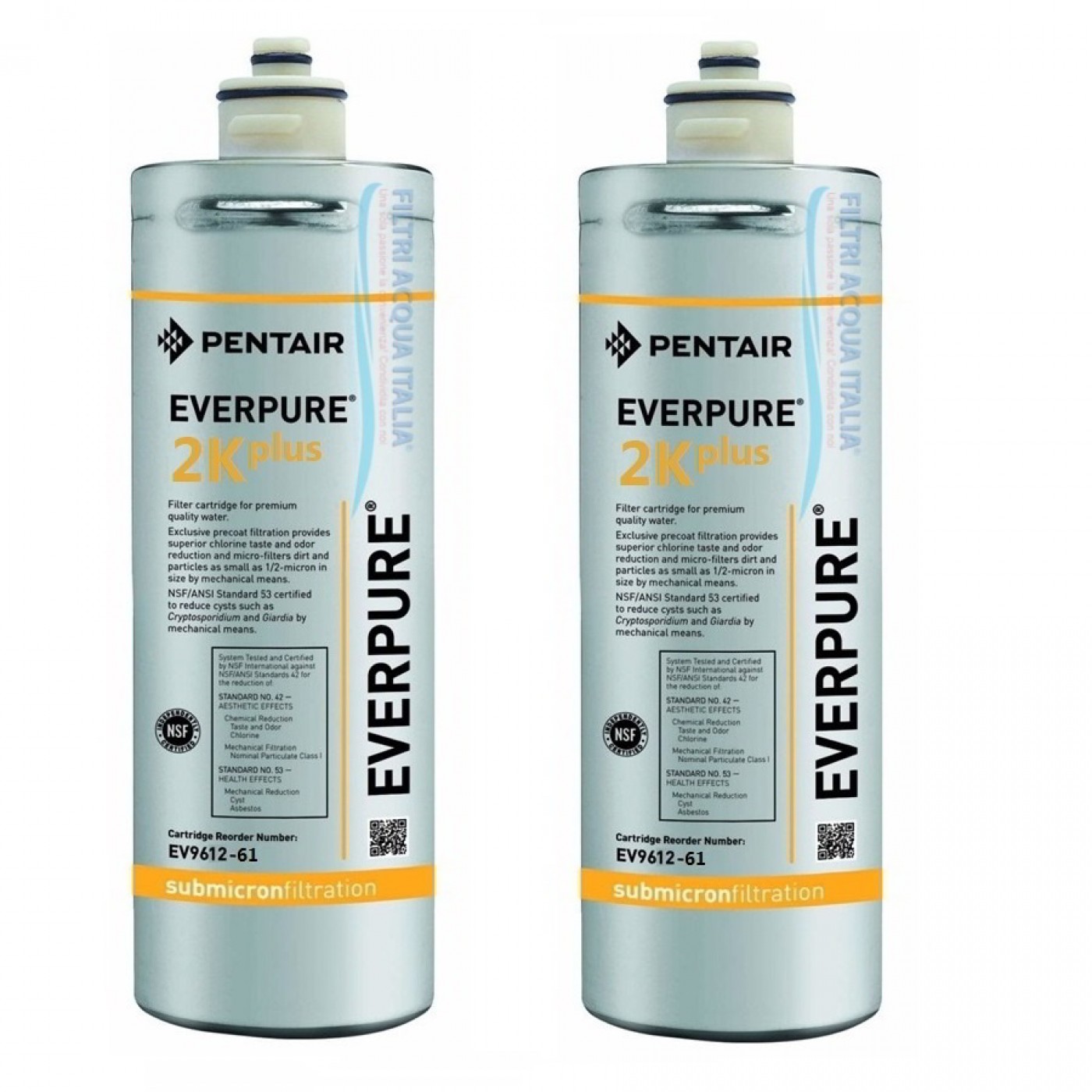 EVERPURE 2K PLUS EV9612-61 Set 2 Pezzi EVERPURE 2K PLUS EV9612-61 Set 2 Pezzi