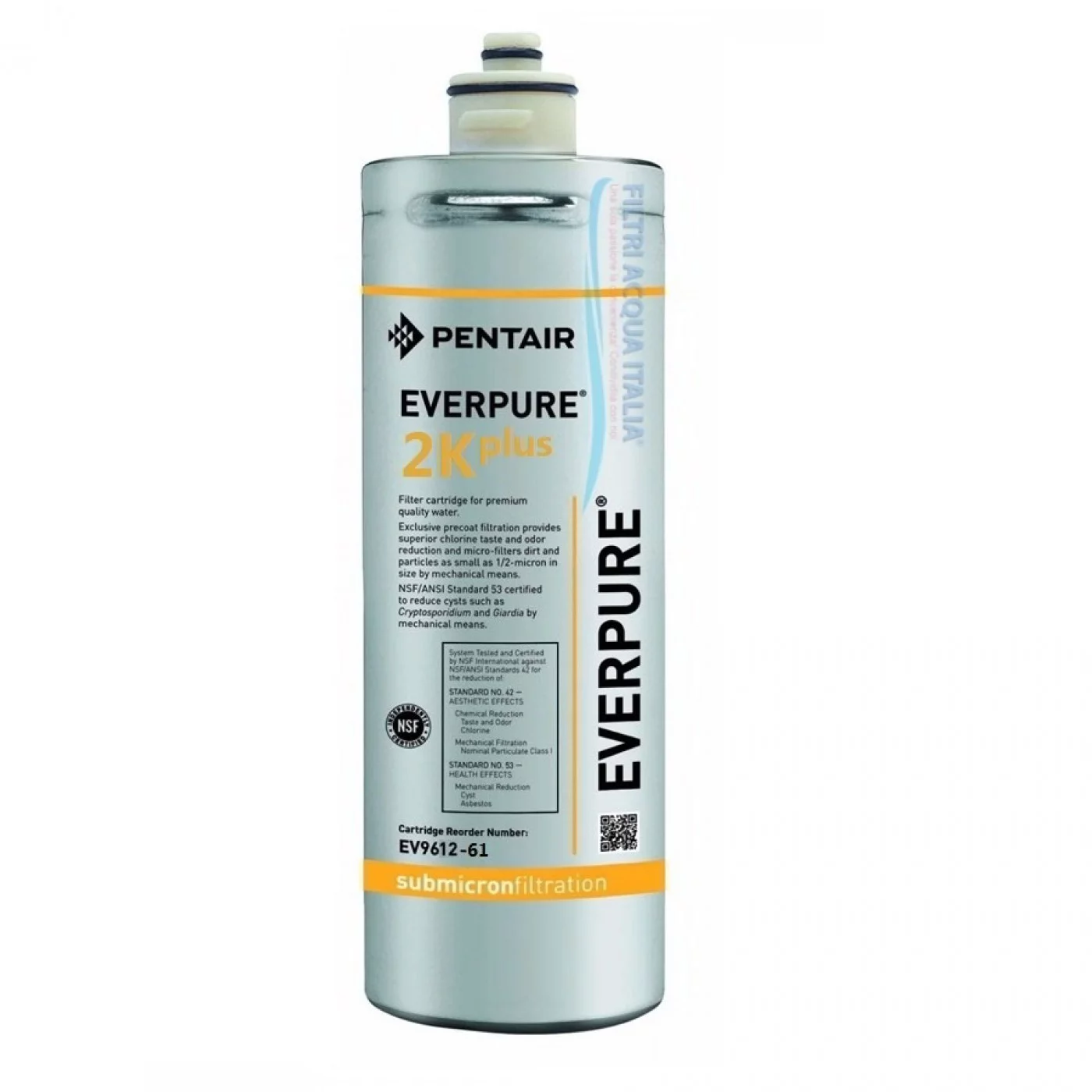 EVERPURE 2K PLUS KIT MICROFILTRAZIONE CON FILTRO EVERPURE TESTA QL2B E RUBINETTO EVERPURE 2K PLUS KIT MICROFILTRAZIONE CON FILTRO EVERPURE TESTA QL2B E RUBINETTO