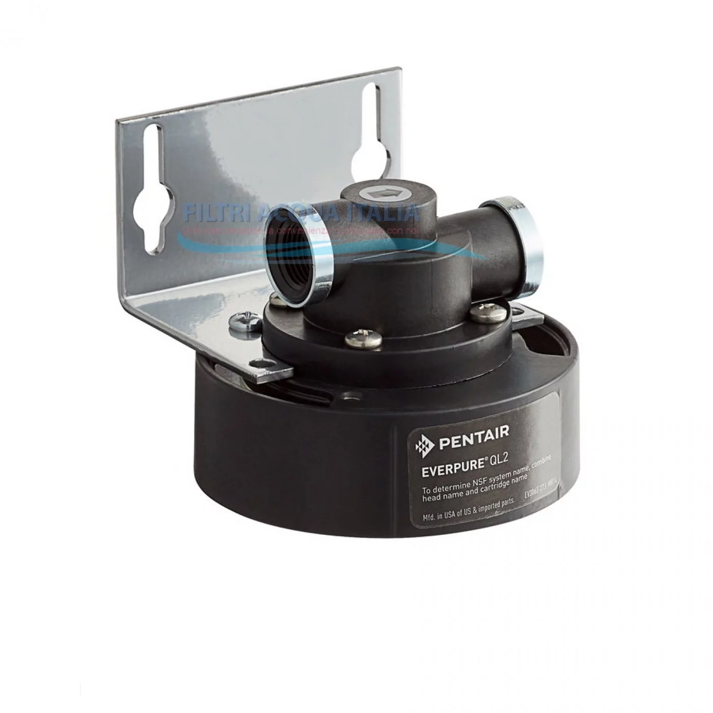 Testata QL2B Completa Di Staffa - Attacchi Femmina 3/8" Filettati - Conforme Al D.M. 174/2004 - Codice EV9265-12