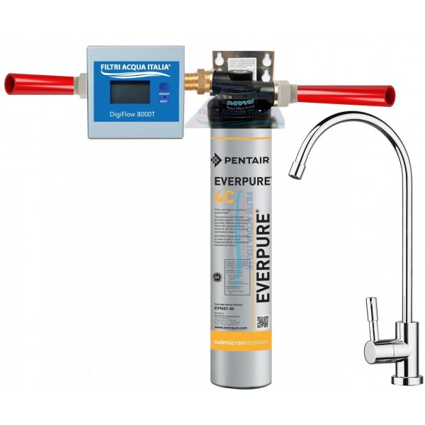 EVERPURE KIT 4C CON CONTALITRI E RUBINETTO  