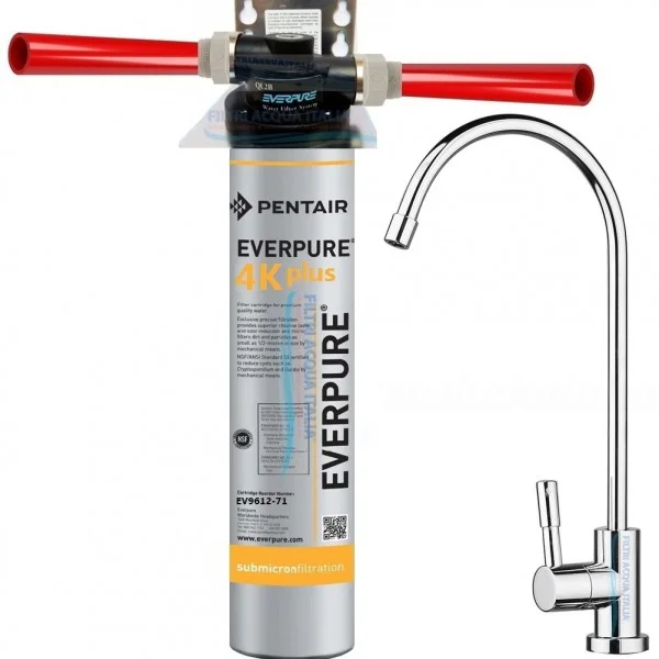 EVERPURE 4K PLUS KIT MICROFILTRAZIONE CON TESTA QLB E RUBINETTO