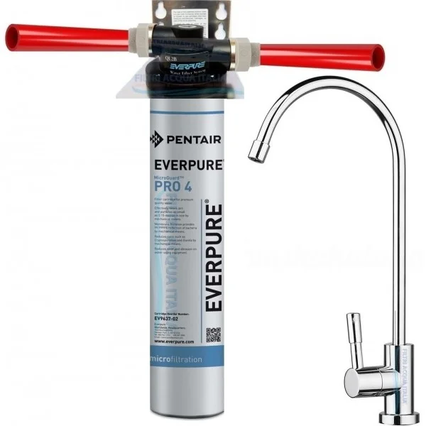 EVERPURE KIT PRO4 CON TESTA QL2B E RUBINETTO
