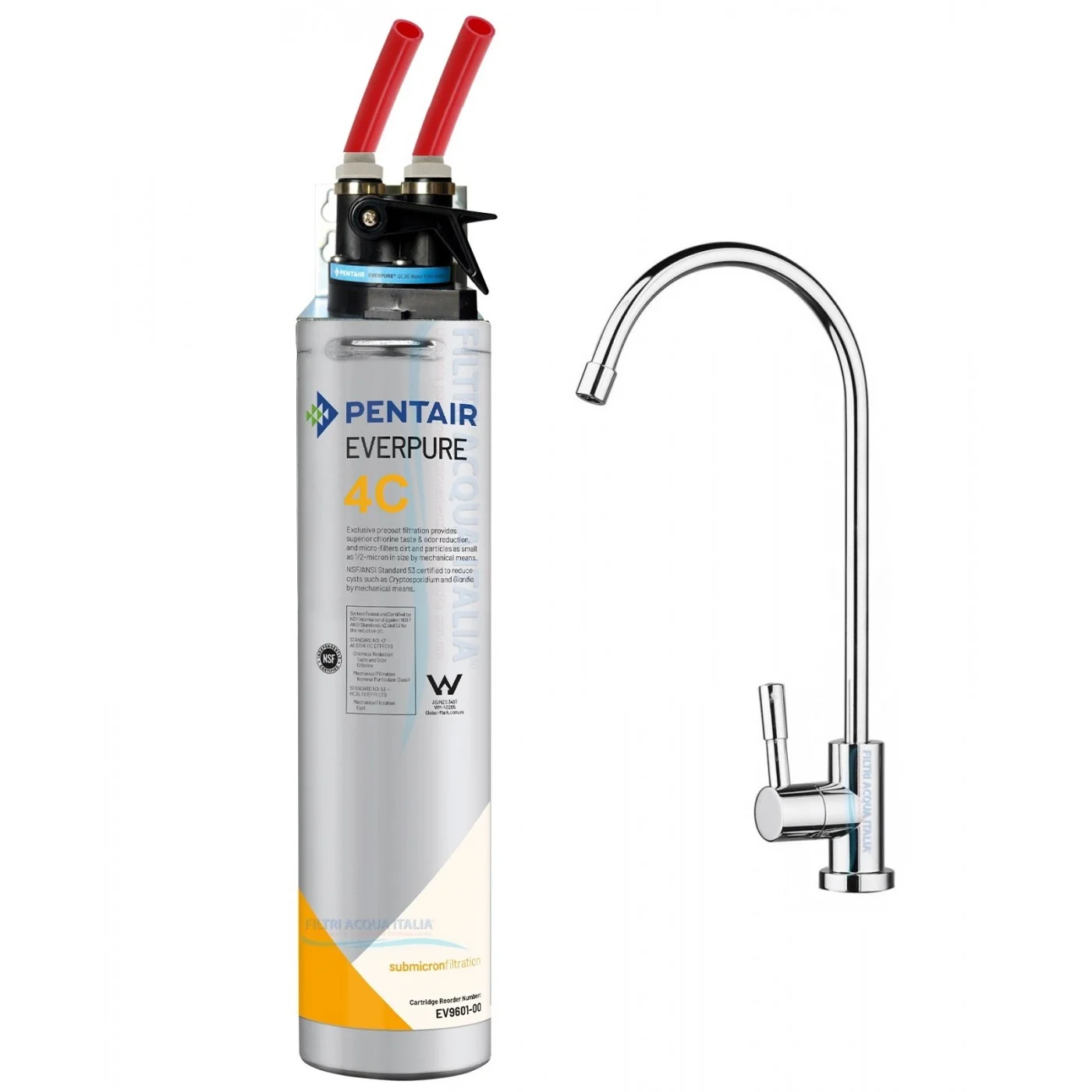 EVERPURE 4C KIT CON FILTRO EVERPURE TESTA QL3B E RUBINETTO EVERPURE 4C KIT CON FILTRO EVERPURE TESTA QL3B E RUBINETTO